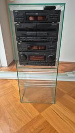 Audio glazen kast met opberg ruimte voor cd, Huis en Inrichting, Ophalen, Zo goed als nieuw, Glas, Cd's