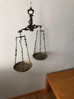 Antiek koperen weegschaal - plantenhanger., Antiek en Kunst, Ophalen of Verzenden, Koper