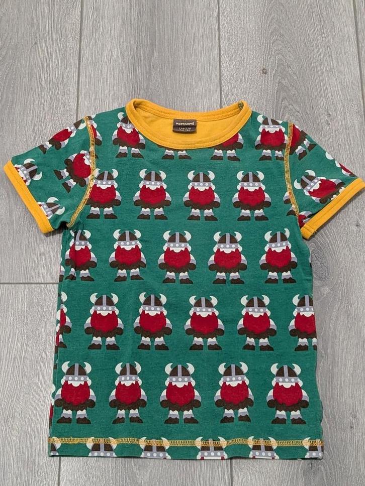 Maxomorra shirt maat 110 116 122 128 viking netjes, Kinderen en Baby's, Kinderkleding | Maat 110, Zo goed als nieuw, Jongen, Shirt of Longsleeve