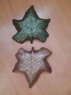 2x Decoratieve Bladvormige Schalen, Ophalen of Verzenden, Zo goed als nieuw, Overige vormen, Schaal