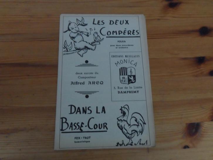 Alfred areq - les deux comperes - dans la basse cour ..., Muziek en Instrumenten, Bladmuziek, Gebruikt, Artiest of Componist, Populair