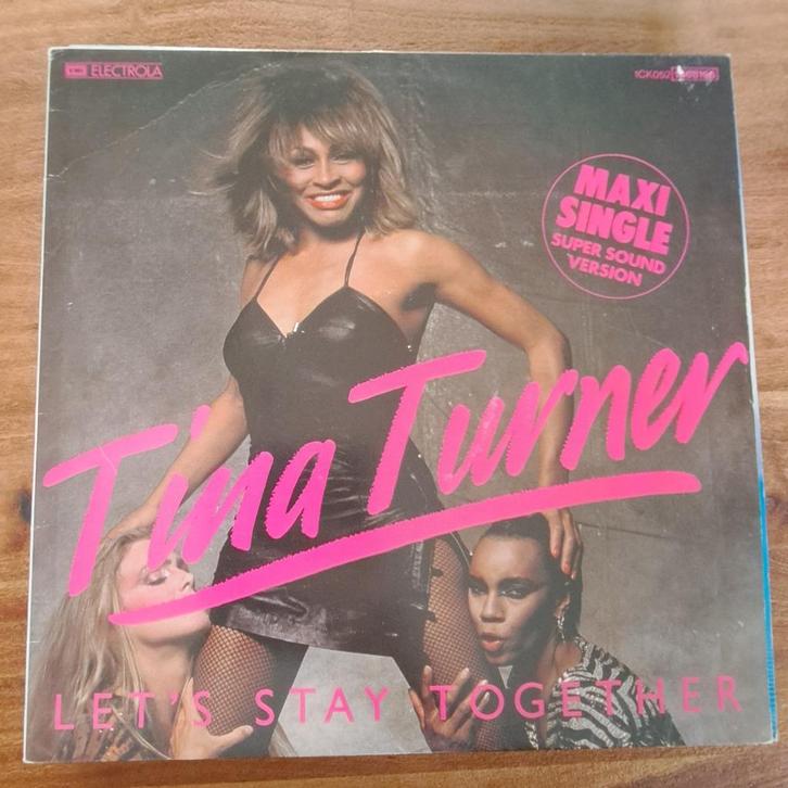 Vinyl maxi single - Tina Turner – Let's Stay Together, Cd's en Dvd's, Vinyl | Pop, Gebruikt, 1980 tot 2000, 12 inch, Ophalen of Verzenden