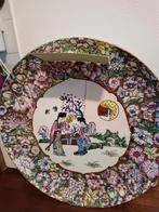 Schitterend Groot Chinees bord, Ophalen of Verzenden