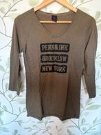 Khaki groen t-shirt driekwart mouw Penn & Ink medium 38, Kleding | Dames, T-shirts, Maat 38/40 (M), Penn & Ink, Ophalen of Verzenden