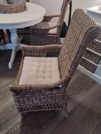 Riviëra Maison eetkamerstoelen, Huis en Inrichting, Stoelen, Ophalen, Gebruikt, Bruin, Riet of Rotan