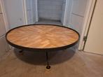 Handgemaakte salontafel - 100cm diameter, Huis en Inrichting, Tafels | Salontafels, Ophalen, Gebruikt, 50 tot 100 cm, Rond