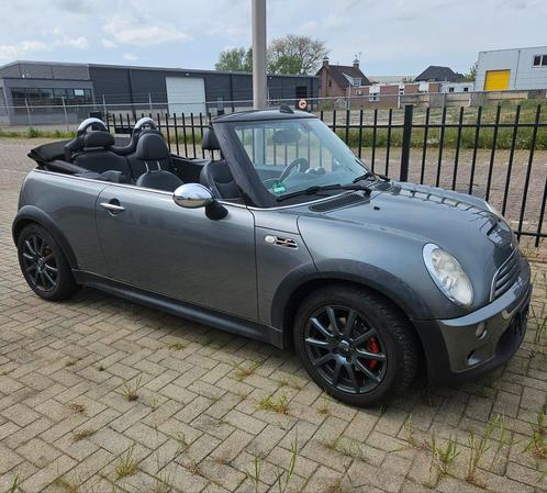 Mini 1.6 16V Cooper S Cabrio 2006 Grijs CHILI pakket, Auto's, Mini, Bedrijf, Te koop, Cooper S, ABS, Airbags, Airconditioning