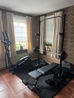 Squatrek / bankdrukken / pull up bar met bankje en crosstrai, Sport en Fitness, Ophalen, Zo goed als nieuw, Benen, Overige typen
