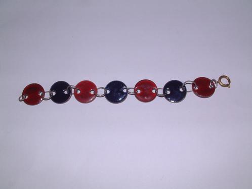 oude armband met geemailleerde centen, Sieraden, Tassen en Uiterlijk, Armbanden, Overige materialen, Ophalen of Verzenden