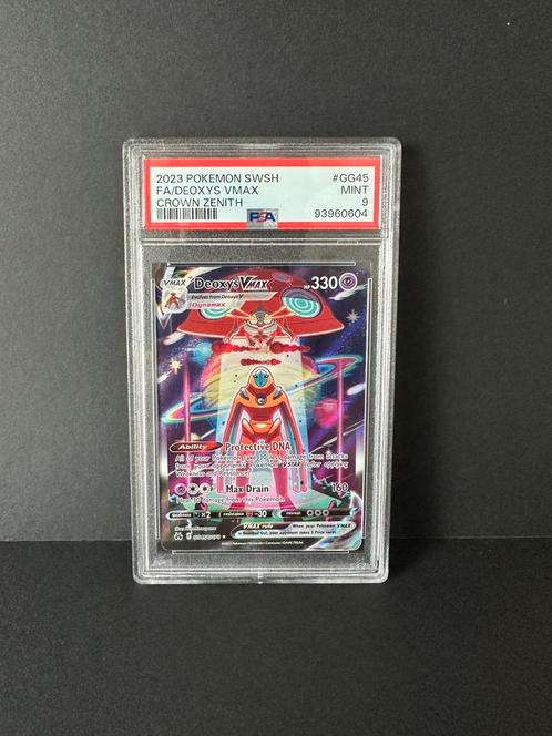 Deoxys VMAX GG45/GG70 PSA 9, Hobby en Vrije tijd, Verzamelkaartspellen | Pokémon, Zo goed als nieuw, Meerdere kaarten, Ophalen of Verzenden