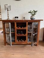 (Wijn)kastje met flesruimte, Ophalen, Met deur(en), Minder dan 150 cm, Minder dan 100 cm