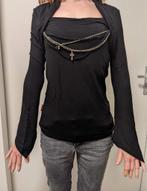 Gothic, alternatief shirt uitlopende mouwen, S, Zwart, Ophalen of Verzenden, Zo goed als nieuw, Lange mouw
