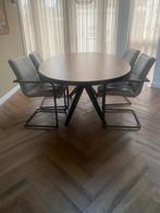 Ovale Eettafel Old Teak, Ophalen, Gebruikt, 100 tot 150 cm, Teakhout