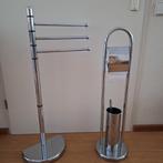 handdoek rek en wc rolhouder met toiletborstel, Ophalen, Gebruikt, Overige kleuren