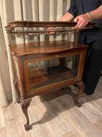 Antieke Theetafel met Glazen Vitrine, Antiek en Kunst, Antiek | Meubels | Kasten, Ophalen