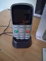 Gigaset GL390 grijs seniorentelefoon SOS functie ZGAN, Ophalen of Verzenden, Zo goed als nieuw, 1 handset, Stralingsarm