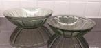 2 glazen schalen, Huis en Inrichting, Keuken | Servies, Ophalen, Overige stijlen, Glas, Schaal of Schalen