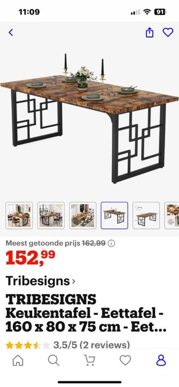 Nieuwe eettafel  beschikbaar voor biedingen