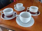 4 Mosa maastricht retro kop en schotel /koffie kop/ vintage, Huis en Inrichting, Keuken | Servies, Ophalen of Verzenden, Zo goed als nieuw