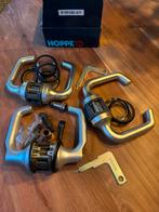 Hoppe Deurbeslag Opdekdeur, Doe-het-zelf en Verbouw, Hang- en Sluitwerk, Ophalen of Verzenden, Zo goed als nieuw, Rvs, Klink of Kruk