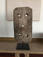 ART BRUT HOUT OP SOKKEL VINTAGE KUNST, Ophalen of Verzenden