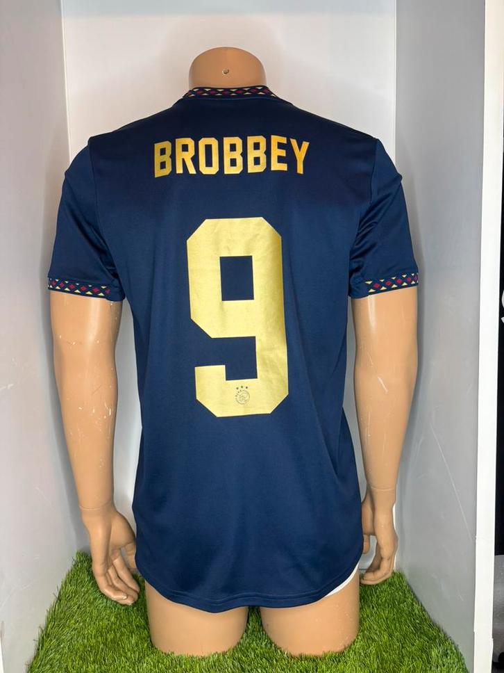 Ajax Uit 2022/2023 Brobbey, Sport en Fitness, Voetbal, Zo goed als nieuw, Shirt, Maat M, Ophalen of Verzenden