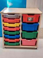 Schilte schoolkast ladekastje schoolkastje materialenkast, Ophalen, Zo goed als nieuw, Minder dan 50 cm, 105 cm of meer