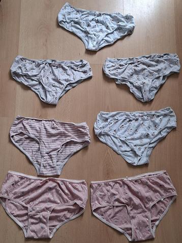 Set van 7 meisjes onderbroeken marks & spencer mt 140 (9/10) beschikbaar voor biedingen