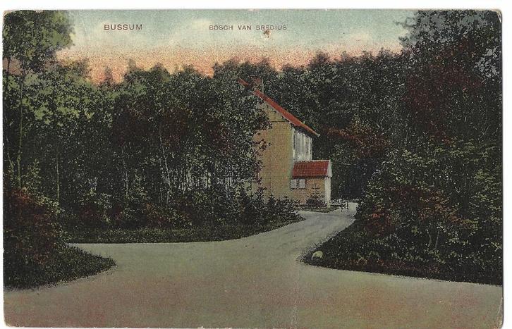 Bussum, Bosch van Bredius. Opruimingskaart, Verzamelen, Ansichtkaarten | Nederland, Gelopen, Noord-Holland, Voor 1920, Verzenden