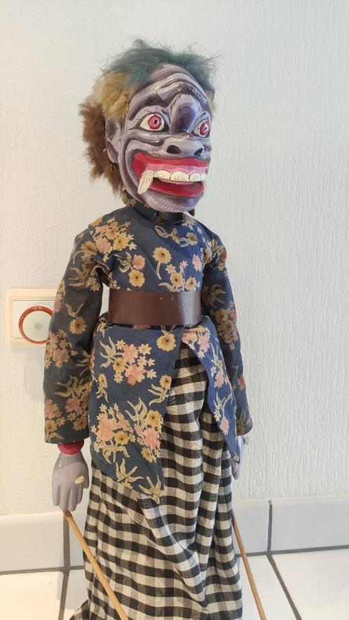Unieke wayang golek Buta met beweegbaar hoofd, Antiek en Kunst, Kunst | Niet-Westerse kunst, Ophalen of Verzenden