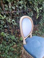 Oude boudoir stoel slaapkamer stoel, Huis en Inrichting, Stoelen, Ophalen, Barok boudoir brocante romantisch klassiek, Blauw, Belle Vieille Brocante