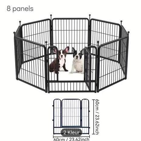 Puppyren 60 cm hoog nieuw!, Dieren en Toebehoren, Hondenhokken, Nieuw, Hondenkennel, Minder dan 65 cm, 110 cm of meer, Ophalen of Verzenden