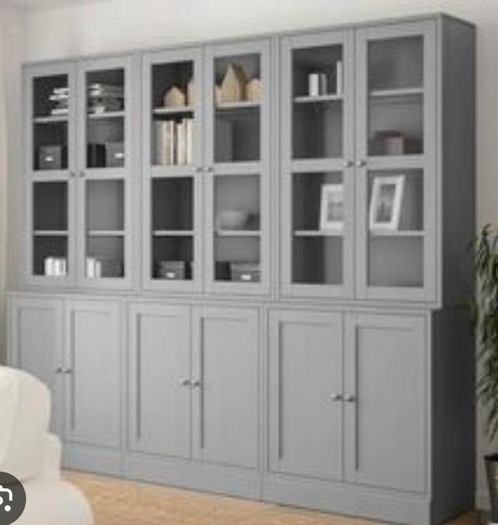 Vitrinekast 4x ikea havsta vitrinekast, Huis en Inrichting, Kasten | Vitrinekasten, Zo goed als nieuw, 25 tot 50 cm, Ophalen
