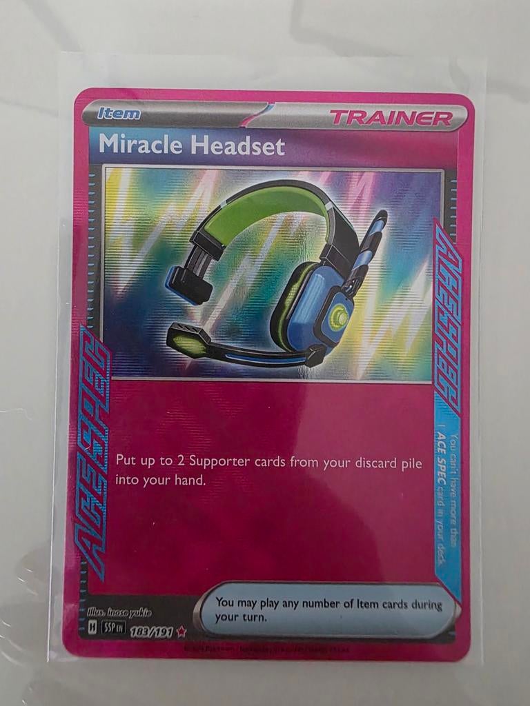Pokemon Miracle Headset 183/191 Surging Sparks, Ophalen of Verzenden, Losse kaart