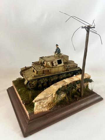 WW2 Panzer III Diorama beschikbaar voor biedingen