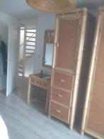 Leuke smalle hoge bamboe kast, Ophalen of Verzenden, Zo goed als nieuw