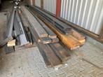 hout (zwarte houten balken te koop), Doe-het-zelf en Verbouw, Hout en Planken, Ophalen, Gebruikt, Balk, Vuren