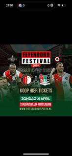 2 Kaarten te koop stadhuisplein bekerfinale Feyenoord-NEC, Tickets en Kaartjes, Sport | Voetbal