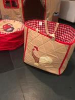 Win Green Opberg mand en zitkussen boerderij, Kinderen en Baby's, Kinderkamer | Inrichting en Decoratie, Ophalen of Verzenden