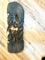 Houten Draak op Pootjes 60 x 20 cm. Graag bod doen., Ophalen of Verzenden