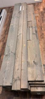 20 steigerhouten planken Vintage Grijs 30x195mmX250cm, Doe-het-zelf en Verbouw, Hout en Planken, Ophalen, 25 tot 50 mm, Zo goed als nieuw