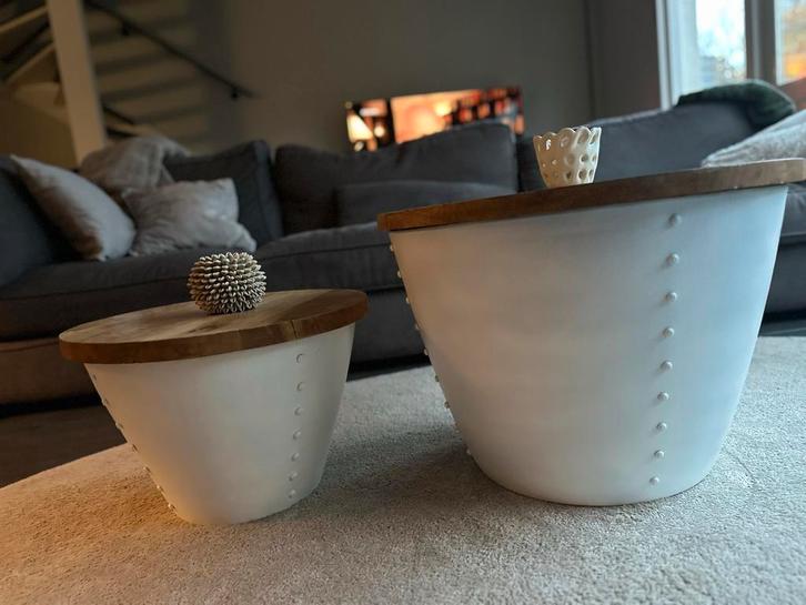 Salontafel Set Label 51 - Industrieel Design, Huis en Inrichting, Tafels | Salontafels, Gebruikt, Minder dan 50 cm, 50 tot 100 cm