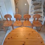 Rainer Daumiller Eettafel met Stoelen, vintage grenen hout, Huis en Inrichting, Ophalen, Gebruikt, Scandinavisch, 4 tot 6 stoelen