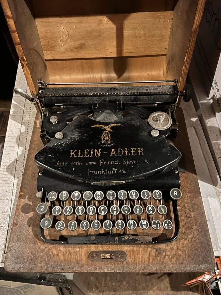 Antieke Klein-Adler No. 2 Schrijfmachine (1913-1915), Antiek en Kunst, Antiek | Emaille, Ophalen of Verzenden