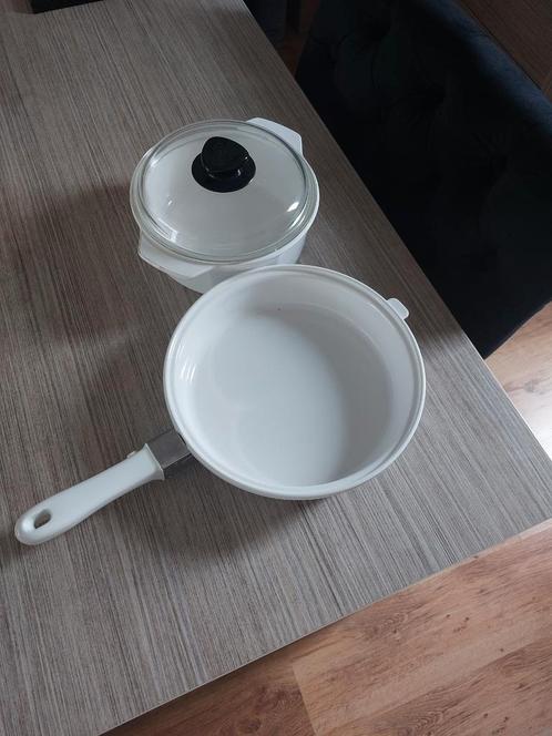 Arcoflam pannen, Huis en Inrichting, Keuken | Potten en Pannen, Zo goed als nieuw, Koekenpan of Braadpan, Ophalen