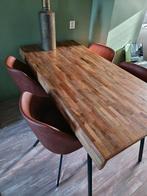 Mango Houten Eettafel, Huis en Inrichting, Tafels | Eettafels, Ophalen, Zo goed als nieuw, Rechthoekig