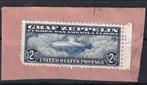 D168) Graf Zeppelin USA briefstukje geen garantie, Ophalen of Verzenden, Gestempeld, Noord-Amerika