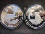 2023-2024 Somalia - Elephant - 2 x 2 oz silver, Ophalen of Verzenden, Zilver
