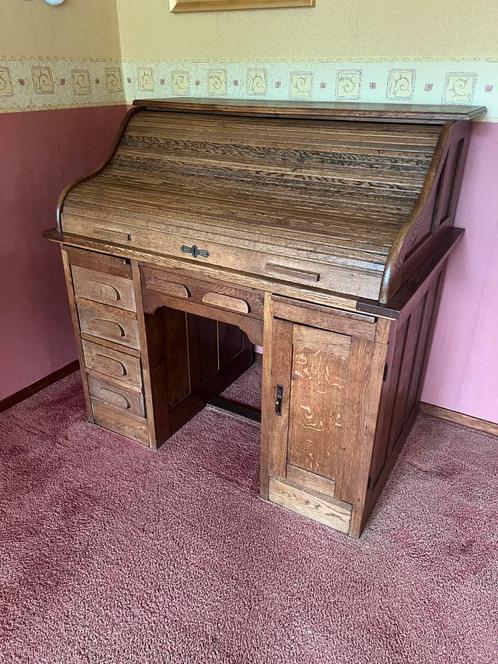Mooi eikenhout rolluikbureau, Antiek en Kunst, Antiek | Kantoor en Zakelijk, Ophalen