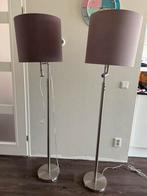 2 vloerlampen + leeslamp-functie, Ophalen, Gebruikt, Metaal, 150 tot 200 cm